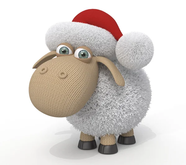 3d ridiculous sheep — Stock Photo, Image