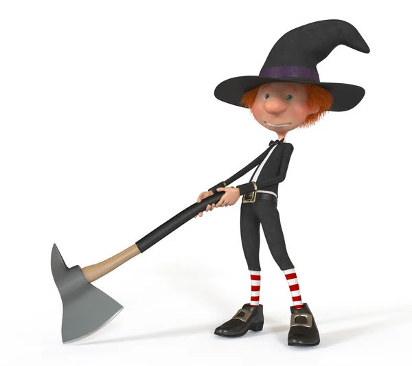 Ragazzo 3D che indossa Halloween — Foto Stock