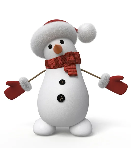 3D snowman — Stockfoto