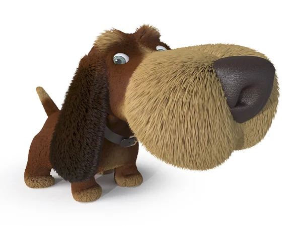 3D saçma köpek — Stok fotoğraf