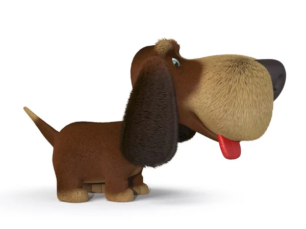 3d ridiculous dog — Stock Photo, Image