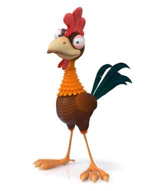 3D çizim horoz