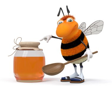 bir bal ile 3D bumblebee olabilir