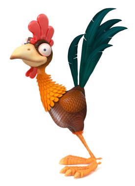 3D çizim horoz