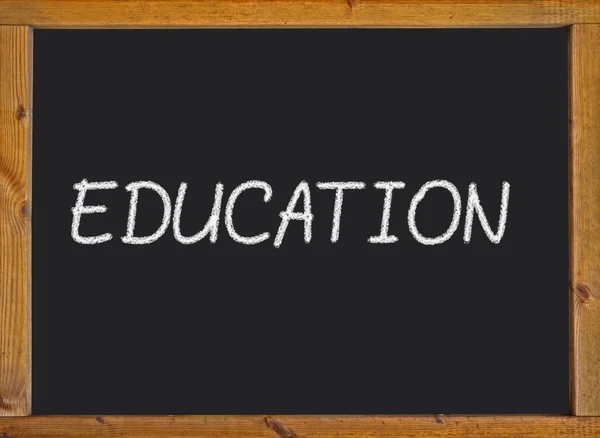 Education written on a blackboard — Stock Photo, Image