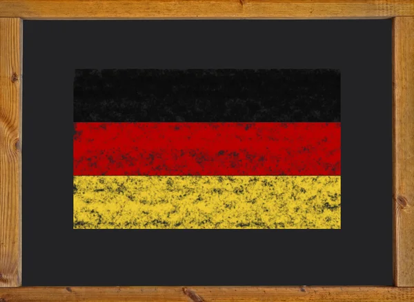 Deutschland-Fahne auf einer Tafel — Stockfoto