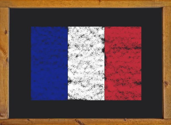 Drapeau France sur un tableau noir — Photo