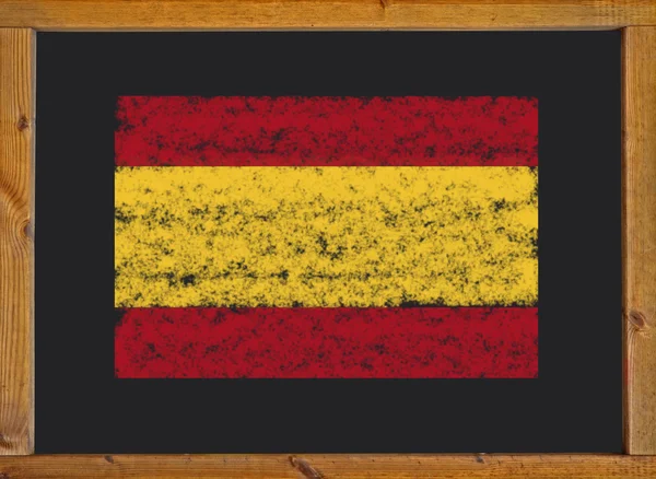 Vlajka Španělsko na tabuli — Stock fotografie