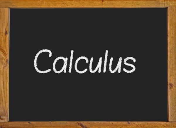 Calculus written on a blackboard — Stock Photo, Image