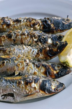 ızgara sardalya tabağı