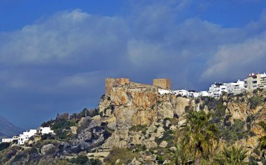 The castle in the Spanish town of Salobrena, Andalusia