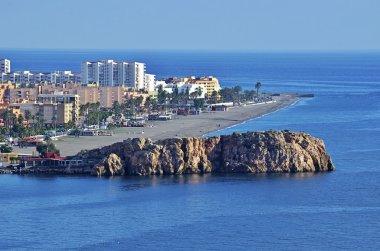 The Spanish town of Salobrena, Andalusia