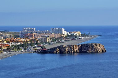 The Spanish town of Salobrena, Andalusia