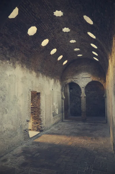 Ancient Arabian baths in Granada — Zdjęcie stockowe