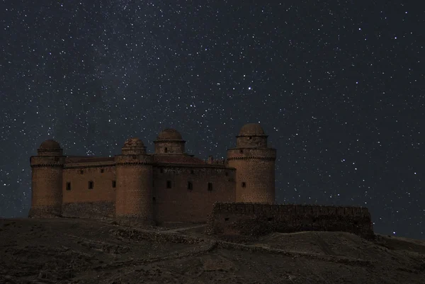 La Calahorra Castle at the starry night — Stock Photo, Image