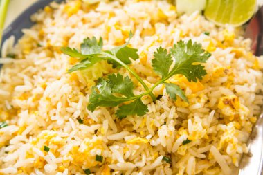 kızarmış pilav Yengeç.