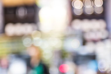 Kahve Dükkanı ile yapılan arka plan bulanık.