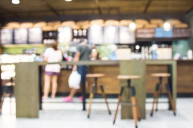 Kahve Dükkanı ile yapılan arka plan bulanık.