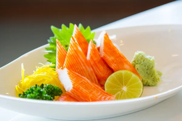 Kani Sashimi Kani Sashimi.,Imitation crabmeat. — Stock Photo, Image