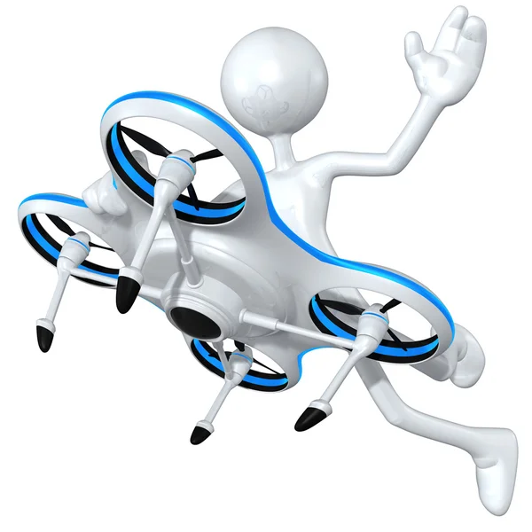Conceito de drones aéreos — Fotografia de Stock