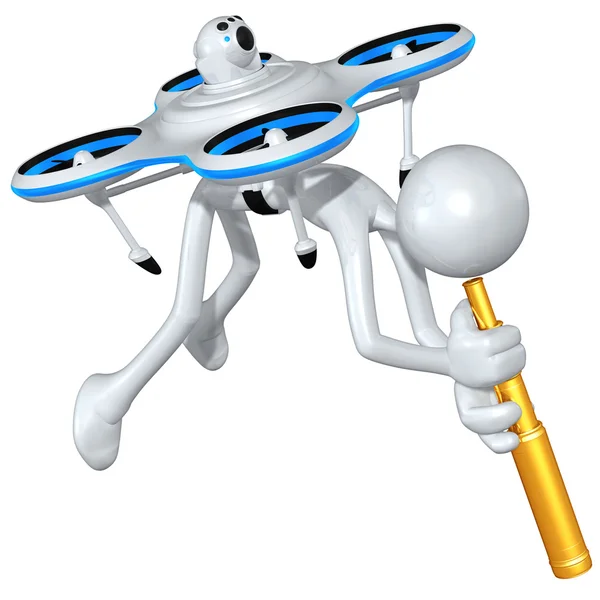 Воздушный дрон — стоковое фото