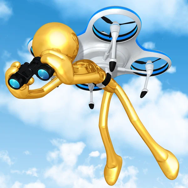 Drohnenkonzept aus der Luft — Stockfoto