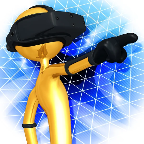 Dispositivo de realidad virtual Gafas para auriculares Gafas VR — Foto de Stock
