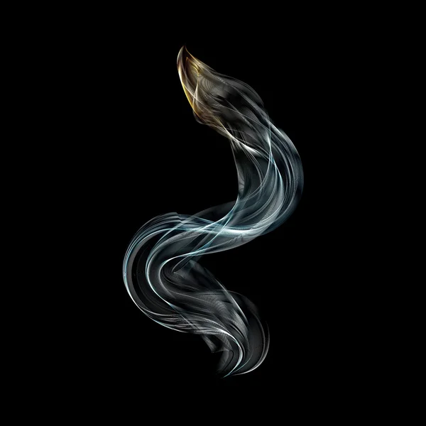 Gran humo con ondas superiores calientes vector de fondo abstracto — Vector de stock