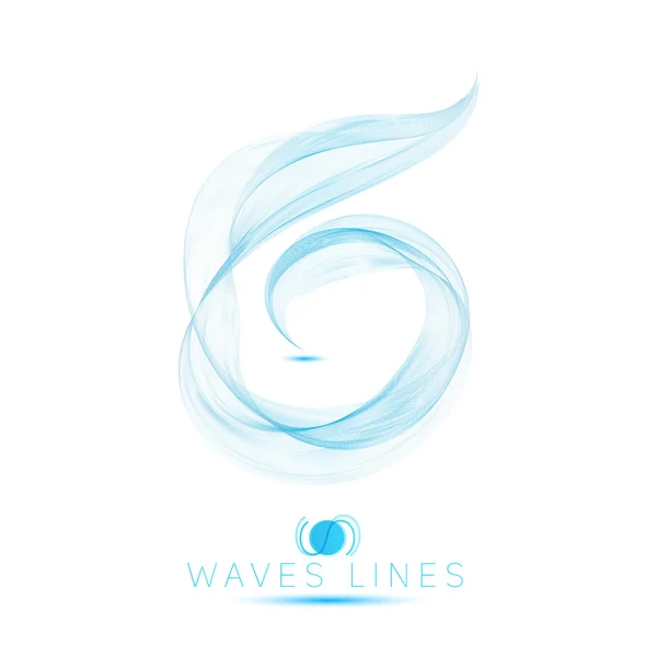 美しいロゴ ・ アイコンは、大規模な波をブレンド背景 vect を抽象化 — ストックベクタ
