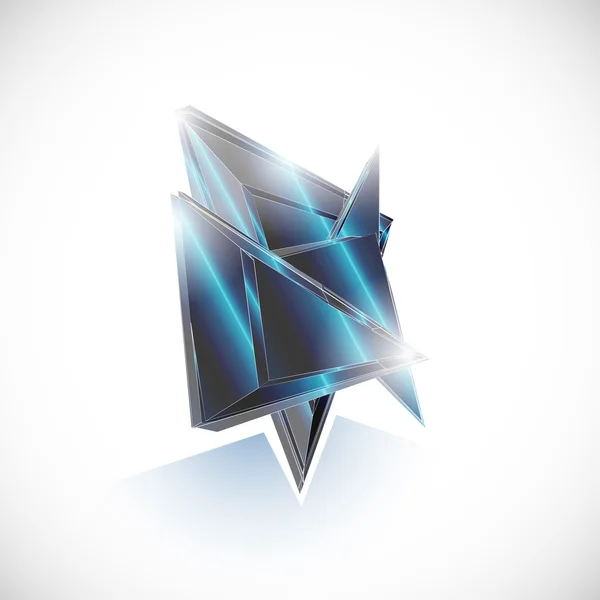 Dark klenot krystal ikony logo šablonu vektor — Stockový vektor