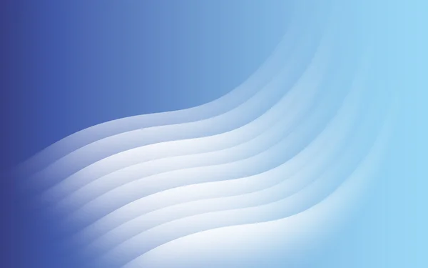 Ilustrasi vektor latar belakang kurva gelombang abstrak langit biru eps 10 - Stok Vektor