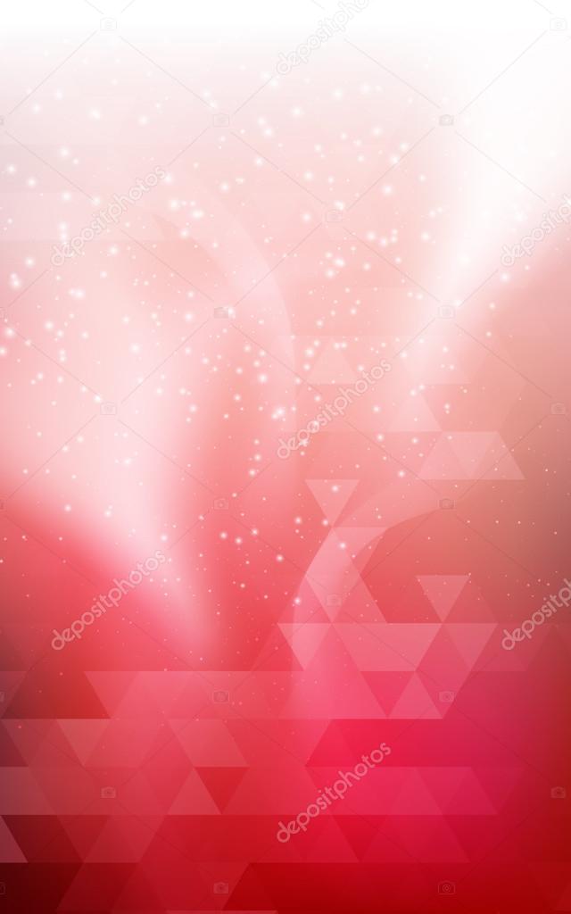 Red vertical Christmas background Northern lights  double exposure for design