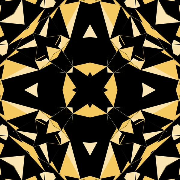 black and gold geometric triangle pattern seamless texture