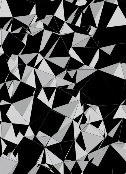 Black and white triangles abstract background vertical stone vector — Stock Vector