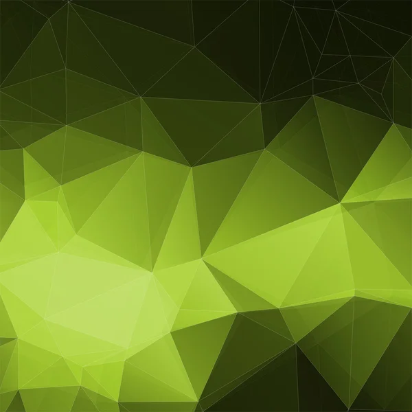 Verde Eco Polygonal Mosaic fundo criativo Design — Vetor de Stock