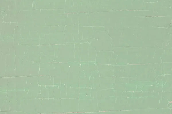 Green Background Old Peeling Paint Cracks — Stock Photo, Image