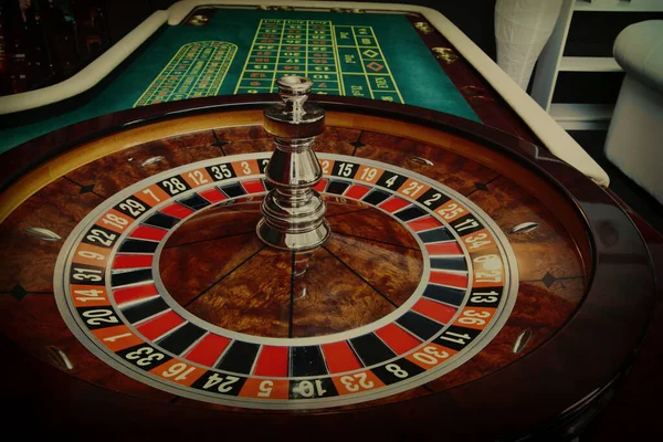 Ruleta Casino Gambling Game Ruleta Con Números — Foto de Stock