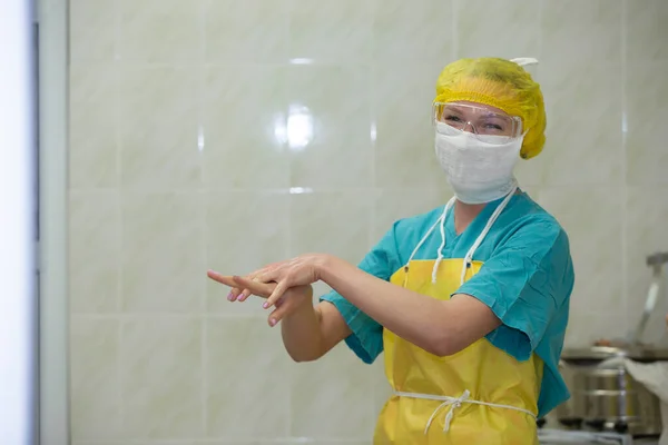 Białoruś Miasto Gomil Maja 2021 Szpital Miejski Siostra Położna Leczy — Zdjęcie stockowe