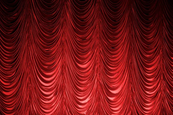 Klassiska Vinröda Gardiner Teaterbakgrund — Stockfoto