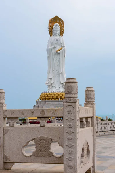 Sanya Hainan China Februari 2020 Standbeeld Van Guanyin Het Grondgebied — Stockfoto