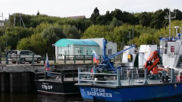 Ryssland Kazan September 2020 Flodpassagerarfartyget Meteor Projekt 342E Avgår Från — Stockvideo