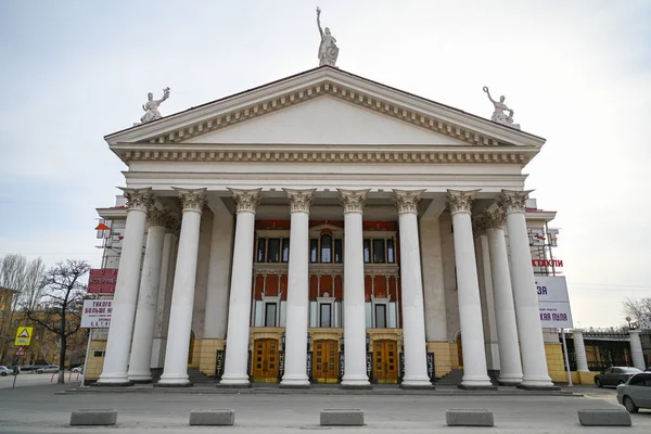 Volgograd Russia April 2021 Volgograd State New Experimental Theater Forecourt — Stock Photo, Image