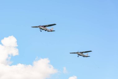 Kazan, Rusya Federasyonu - 25 Temmuz 2020: Havacılık tatili 