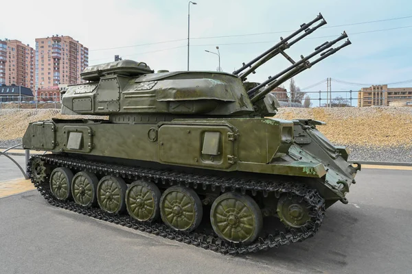 Volgograd Russie Juin 2021 Matériel Militaire Dans Les Rues Volgograd — Photo