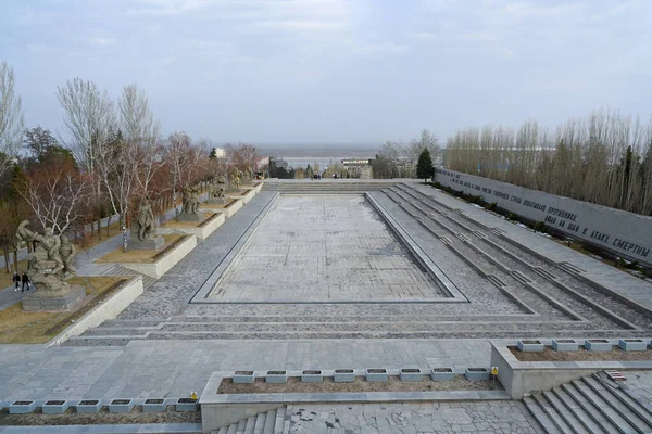 Volgograd Rusya Haziran 2021 Mamayev Tepesi Ndeki Stalingrad Savaşı Kahramanları — Stok fotoğraf