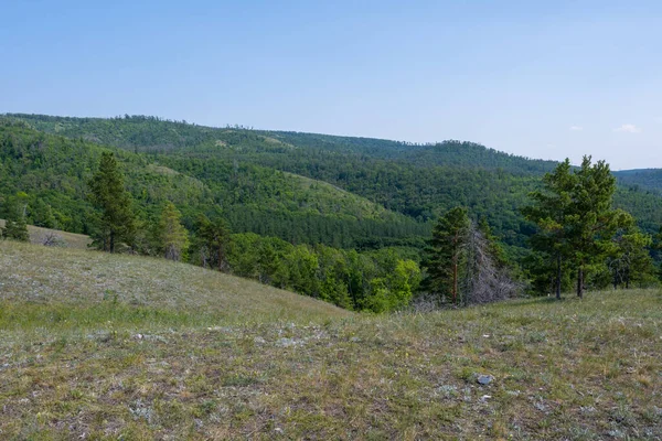 Побережье Волги Жигулевском Горы Жигули Самарская Лука Лето — стоковое фото