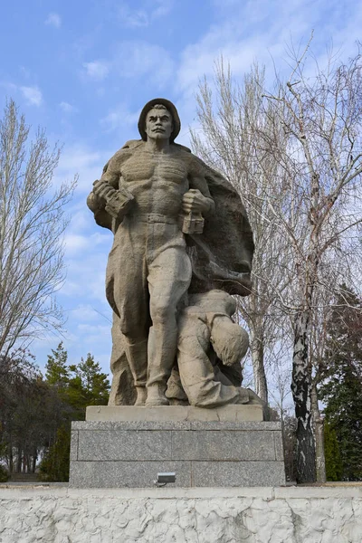 Volgograd Rússia Junho 2021 Escultura Complexo Memorial Que Comemora Batalha — Fotografia de Stock