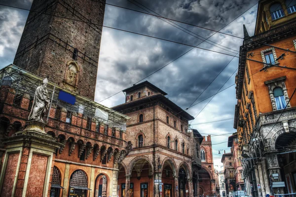 San Petronio-templom szobor Porta Ravegnana — Stock Fotó