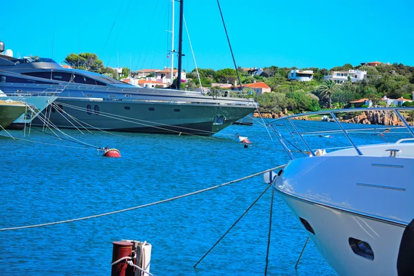 Iates em Porto cervo — Fotografia de Stock