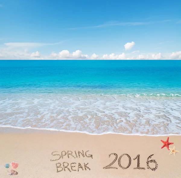 Vacaciones de primavera 2016 en la arena — Foto de Stock